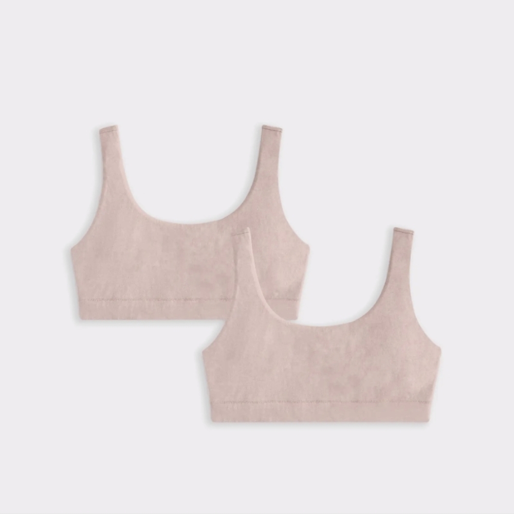 Quince Women's Mink Bralette Set 2 Pack